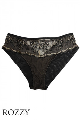 Трусы слипы Kinga Gypsy Flower P-1162/2 черно-бежевый