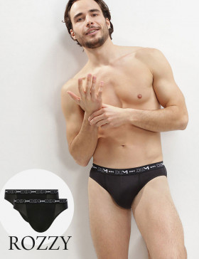 Трусы слипы мужские DIM 6595/2 черный/черный (уп.2шт.)