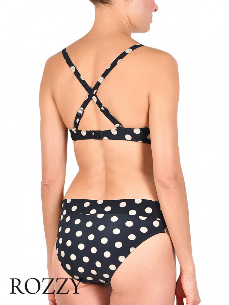 Купальник раздельный Naturana 72552 черный/горох Ф