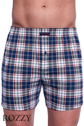 Трусы боксеры мужские Cornette 002/008-19 синий/белый