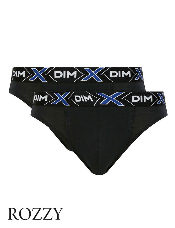 Трусы слипы мужские DIM 041A черный/черный (уп.2шт.)
