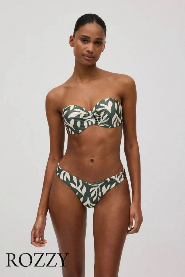 Купальник раздельный Ysabel Mora 83097 оливковый/белый