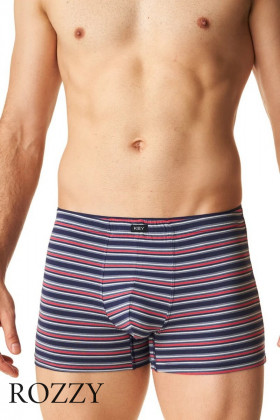 Трусы шорты мужские Key MXH 305 темно-синий/красный