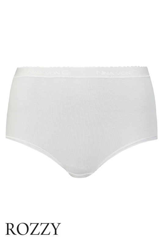 Трусы макси хлопковые Nina Von C Slipboutique 70160113 белый