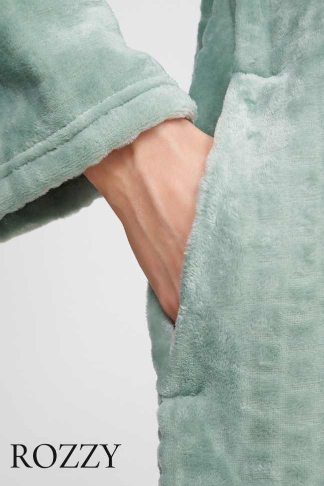 Халат флисовый Bisbigli 88728 зеленый