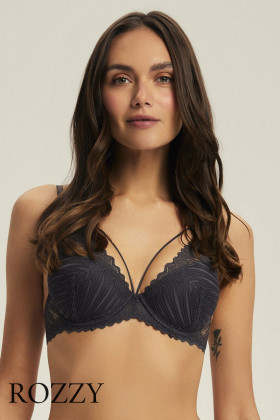 Бюстгальтер пуш-ап Esotiq Onika/90X 44220 графитовый