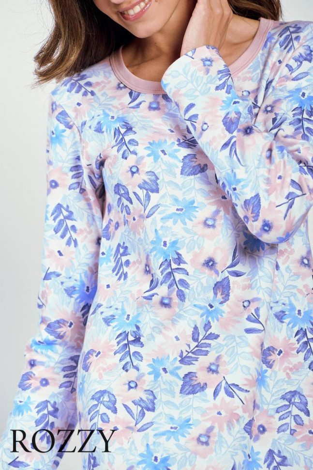 Сорочка хлопковая Taro Ginny 3238/3261 голубой