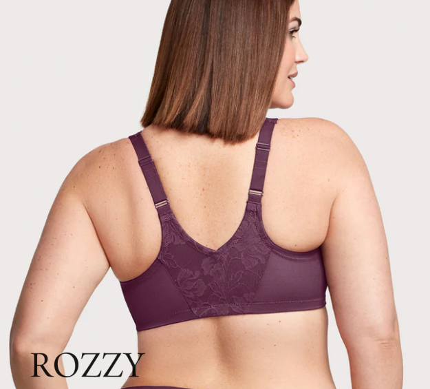 Бюстгальтер спереди застежка Glamorise GI9246 сливовый