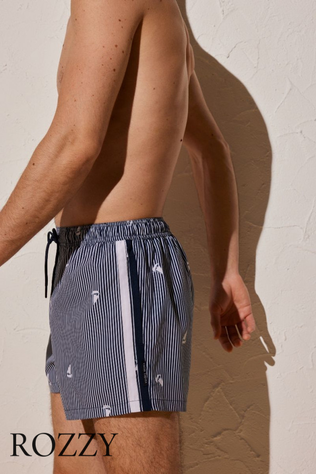 Шорты купальные мужские Ysabel Mora 90124 темно-синий/белый