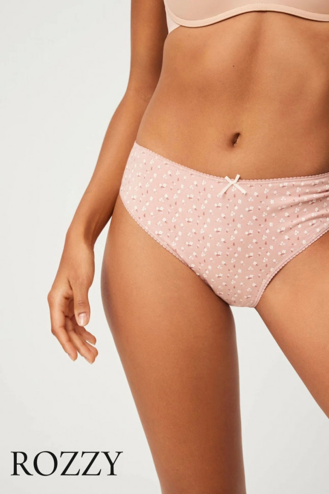 Трусы слипы хлопковые Ysabel Mora 19517 пудровый/экрю (уп.2шт.)