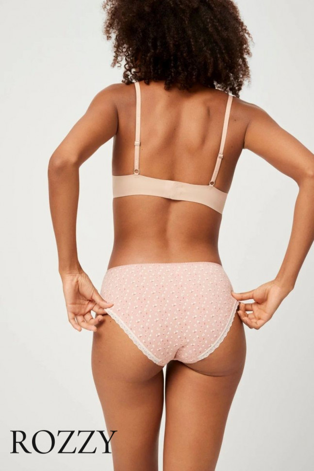 Трусы слипы хлопковые Ysabel Mora 19517 пудровый/экрю (уп.2шт.)