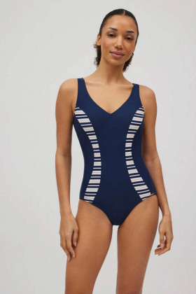 Купальник слитный Ysabel Mora 82951 темно-синий/белый