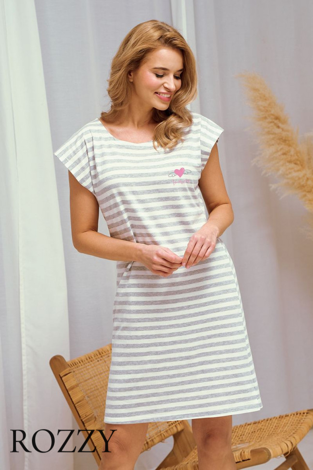 Сорочка хлопковая Taro Harper 3354 светло-серый