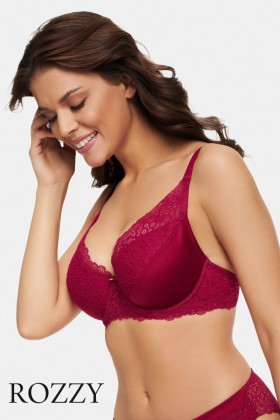 Бюстгальтер пуш-ап Esotiq Hudson 39184 вишневый