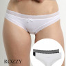 Трусы бикини хлопковые DIM Sexy Fashion 042J белый/черный (уп.2шт.)