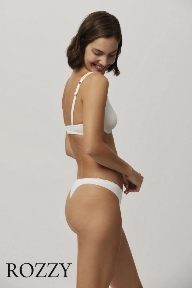 Трусы стринги обрезные Ysabel Mora 19338 белый