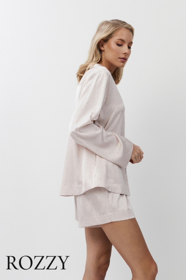 Пижама атласная Aruelle Gilian светло-розовый