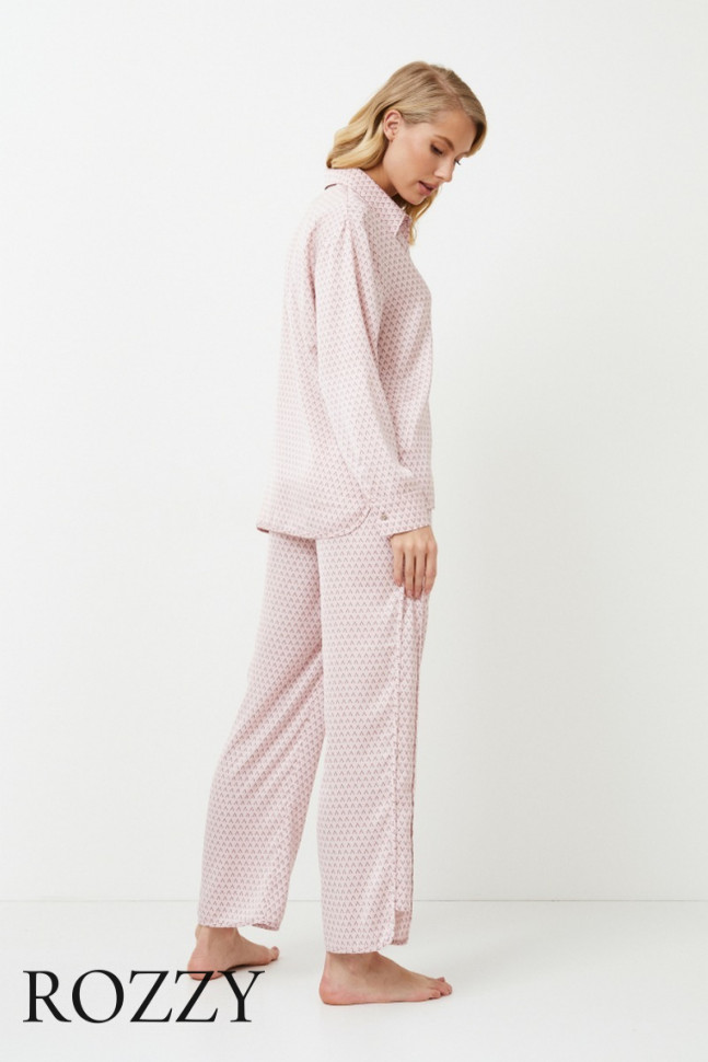 Пижама атласная Aruelle Aurelia светло-розовый