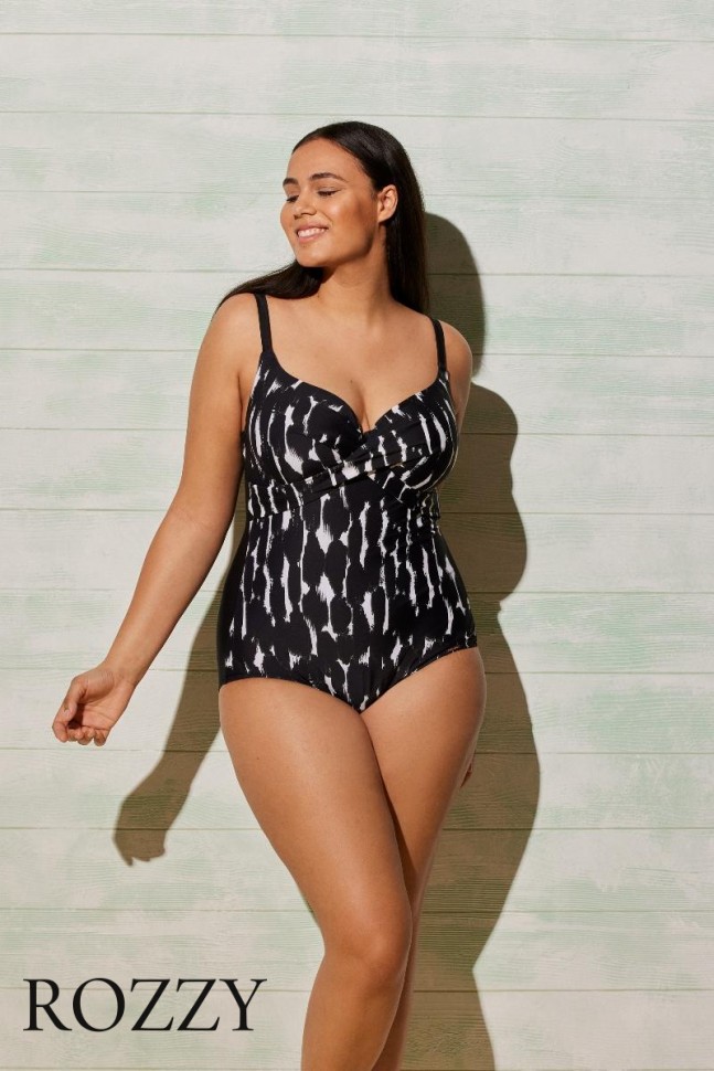 Купальник слитный Ysabel Mora 82232 черный/белый