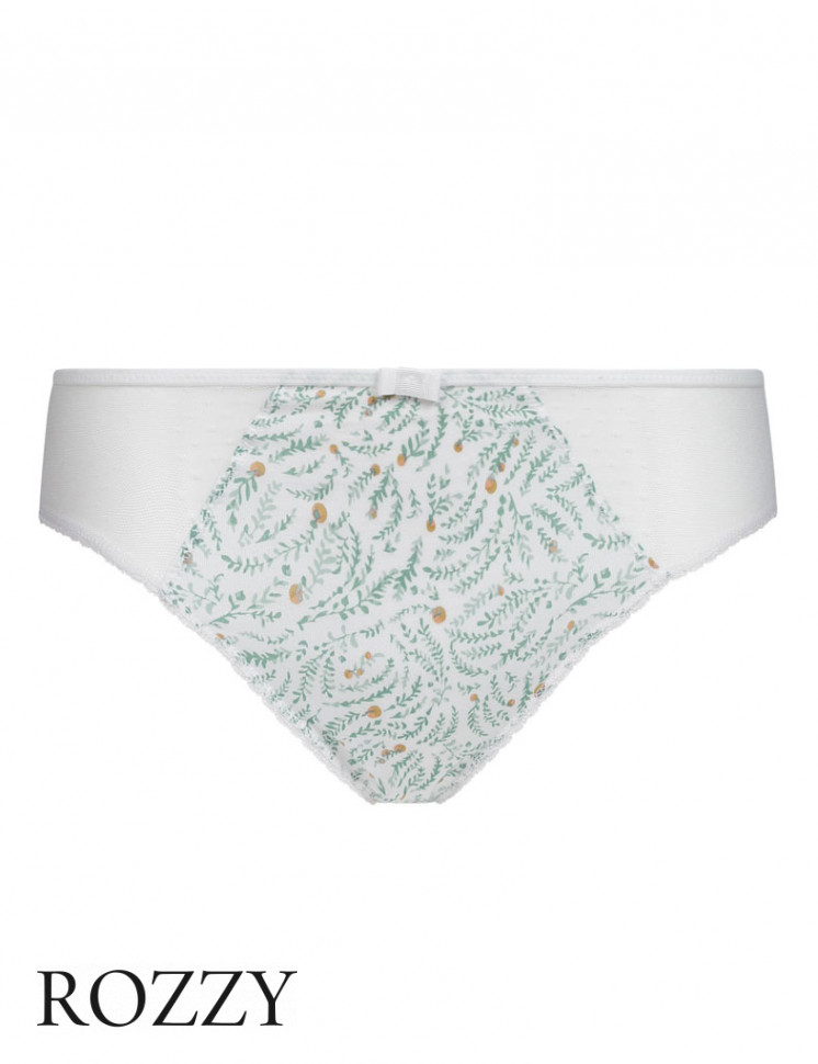 Трусы слипы хлопковые DIM Generous Coton 0ASG белый набивной