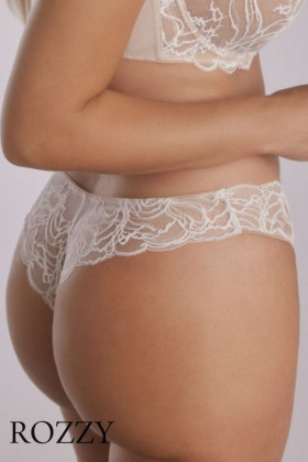 Трусы бразильяна Kinga Sand Ecru B-1127/3 белый/телесный