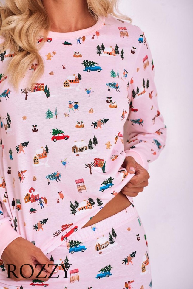 Пижама хлопковая Taro Laura 2836 розовый