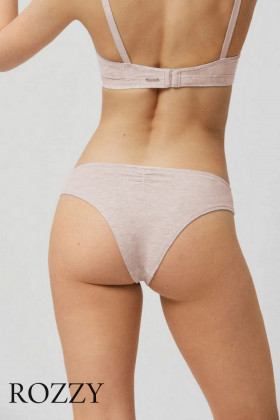 Трусы бразильяна хлопковые Ysabel Mora 10072 бежевый