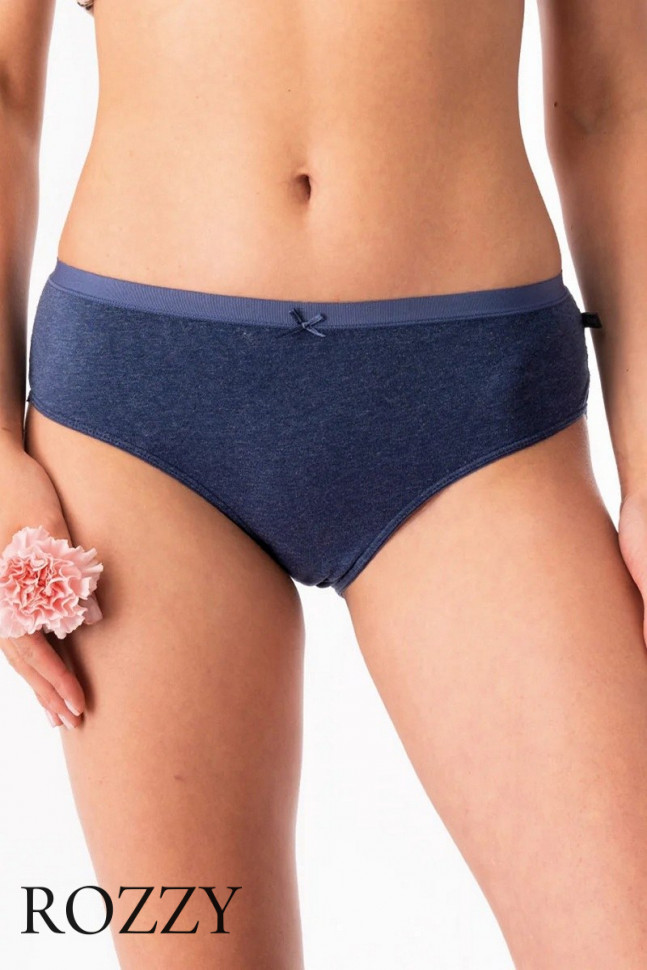 Трусы слипы хлопковые Key LPC 248 сливовый/джинсовый (уп.2шт.)