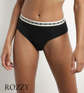 Трусы хипстеры хлопковые DIM Icons Essential 0DCO черный