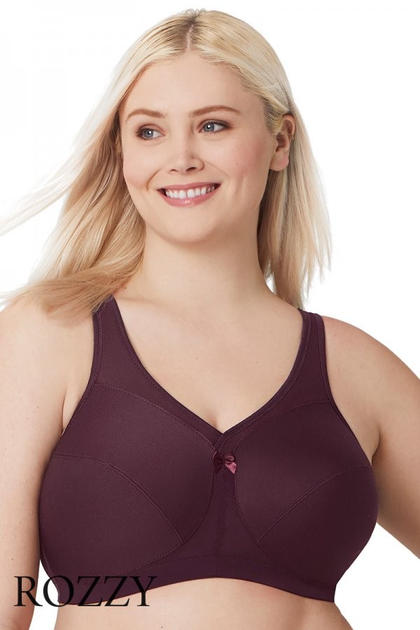 Бюстгальтер без косточек Glamorise GI1005 винный