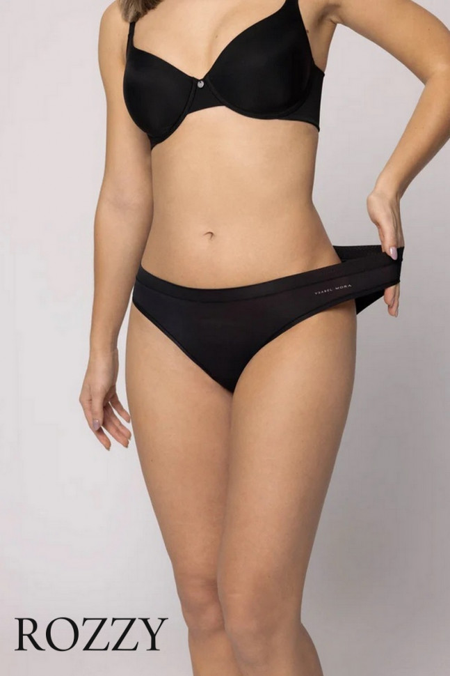 Трусы бикини обрезные one-size Ysabel Mora 19695 черный