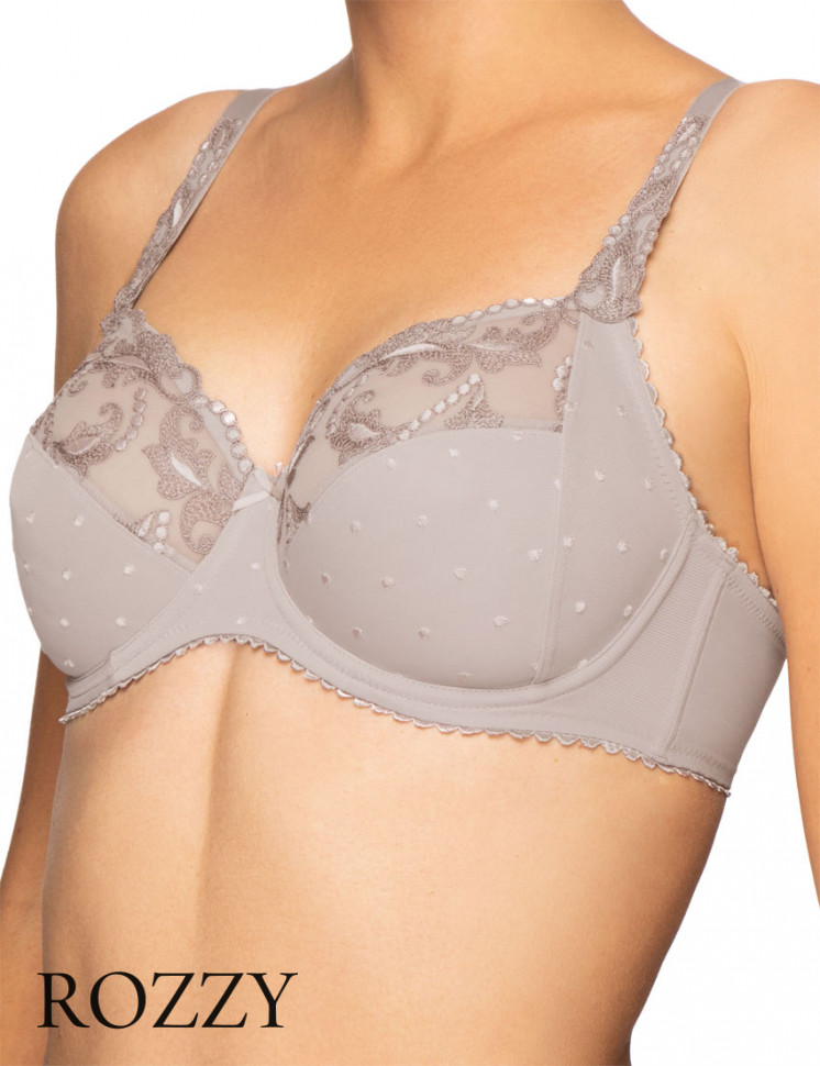 Бюстгальтер Felina Secret Delight 205292 жемчужно-серый Ф+К