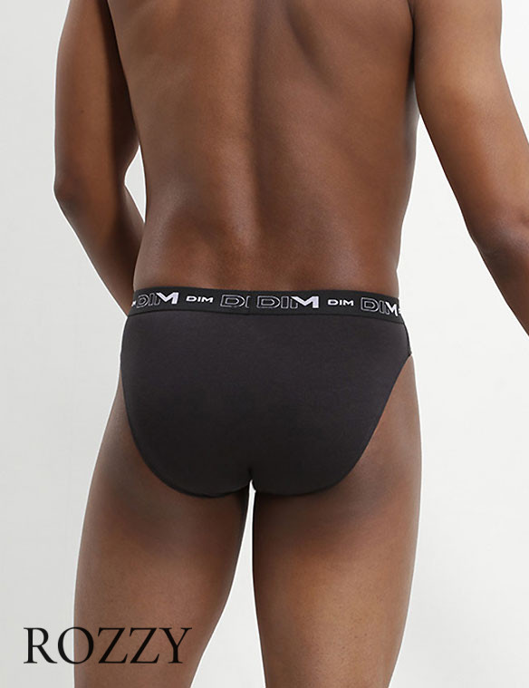 Трусы слипы мужские DIM 6595/3 черный (уп.3шт.)