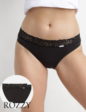 Трусы слипы хлопковые DIM Coton Feminine 4633 черный (уп.2шт)