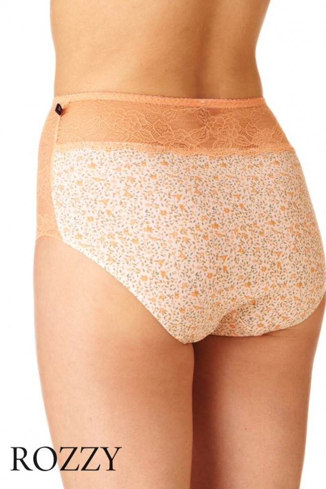 Трусы макси хлопковые Key LPF 173 B22 бежевый/мятный (уп.2шт.)