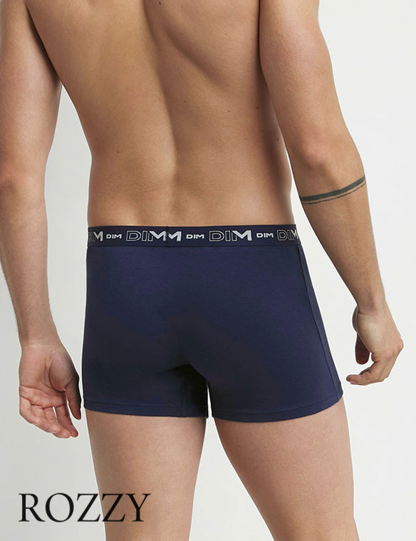 Трусы шорты мужские DIM 6596/2 синий/красный (уп.2шт.)