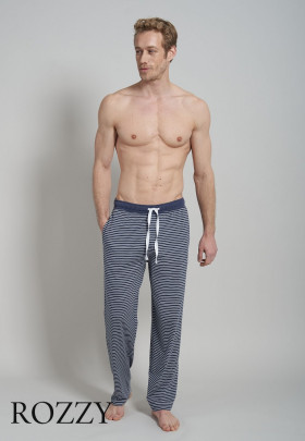 Брюки пижамные мужские Ceceba 030932/S-3XL синий/полоска 