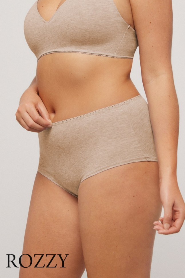 Трусы классика хлопковые Ysabel Mora 10075 бежевый