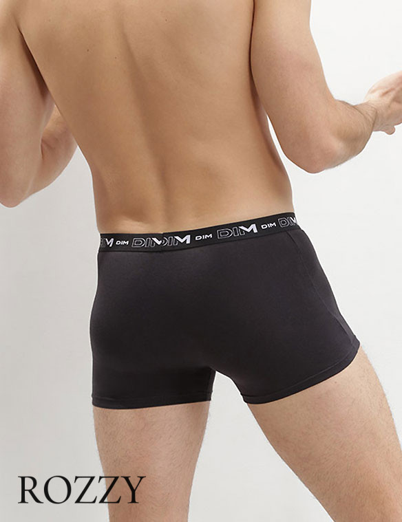 Трусы шорты мужские DIM 6596/2 черный/белый (уп.2шт.)