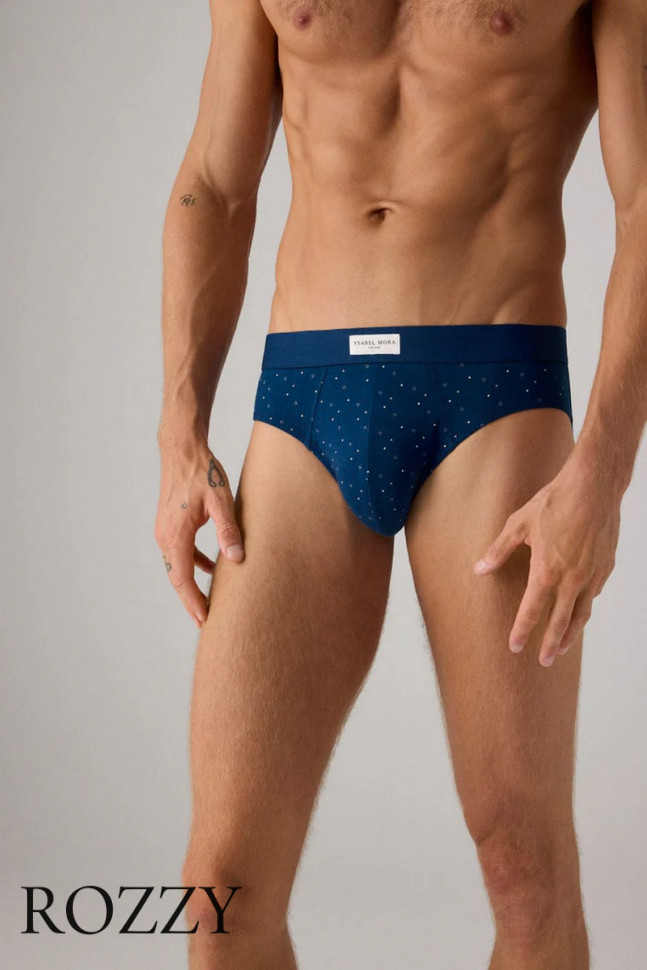 Трусы слипы мужские Ysabel Mora 20371 темно-синий/светло-серый (уп.2шт.)