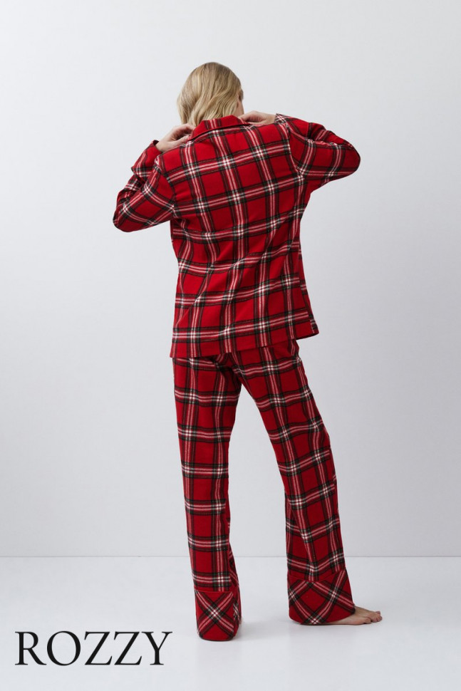 Пижама фланелевая Aruelle Bell красный