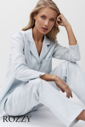 Пижама фланелевая Aruelle Brooke светло-голубой