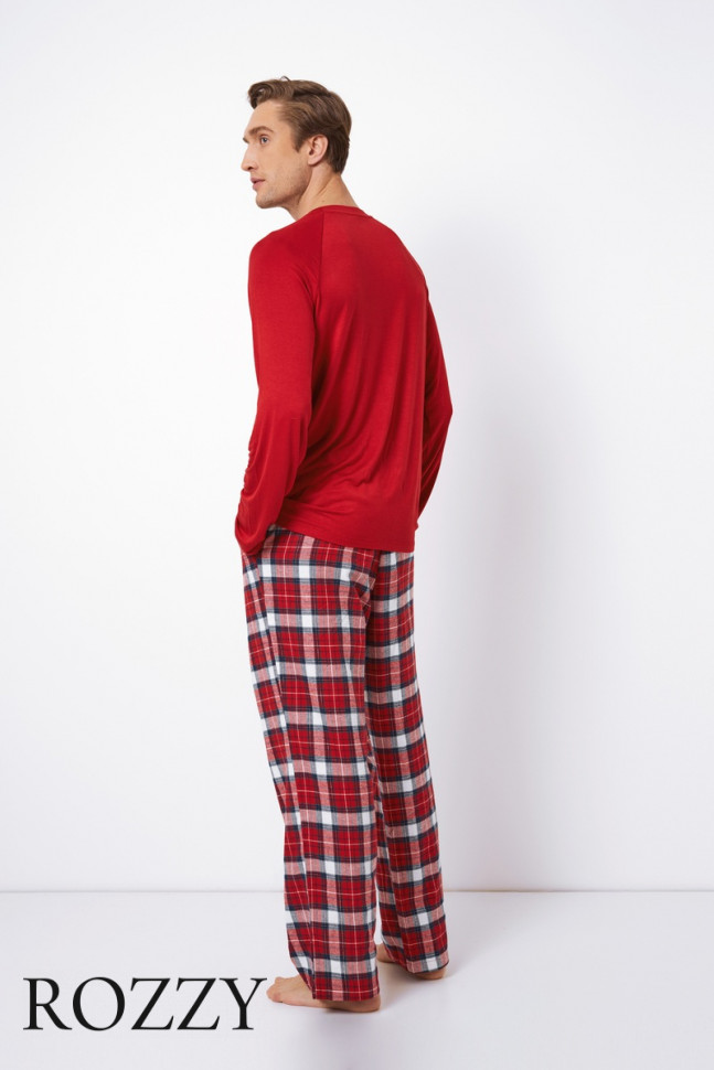 Пижама мужская Aruelle Max красный/белый