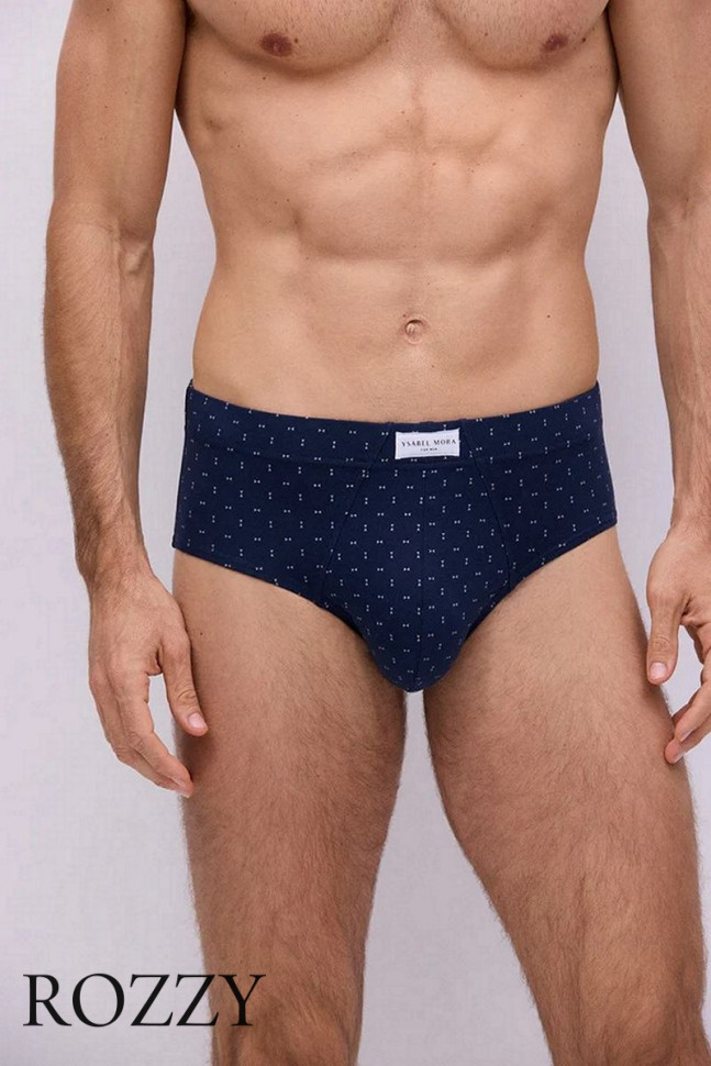 Трусы слипы мужские Ysabel Mora 20401 темно-синий/светло-серый (уп.2шт.)