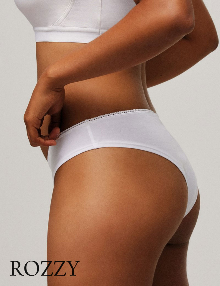 Трусы бразильяна хлопковые Ysabel Mora 10072 белый