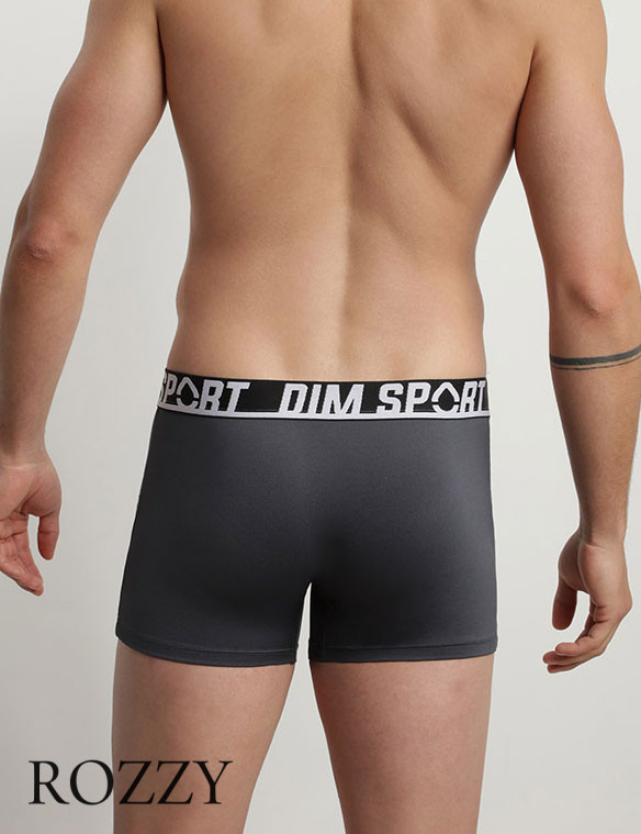 Трусы шорты мужские DIM 08EW черный/серый/фиолетовый (уп.3шт.)