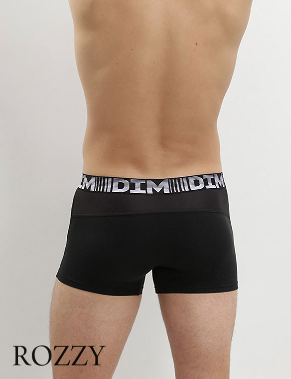 Трусы шорты мужские DIM 01N1 черный/серый (уп.2шт.)