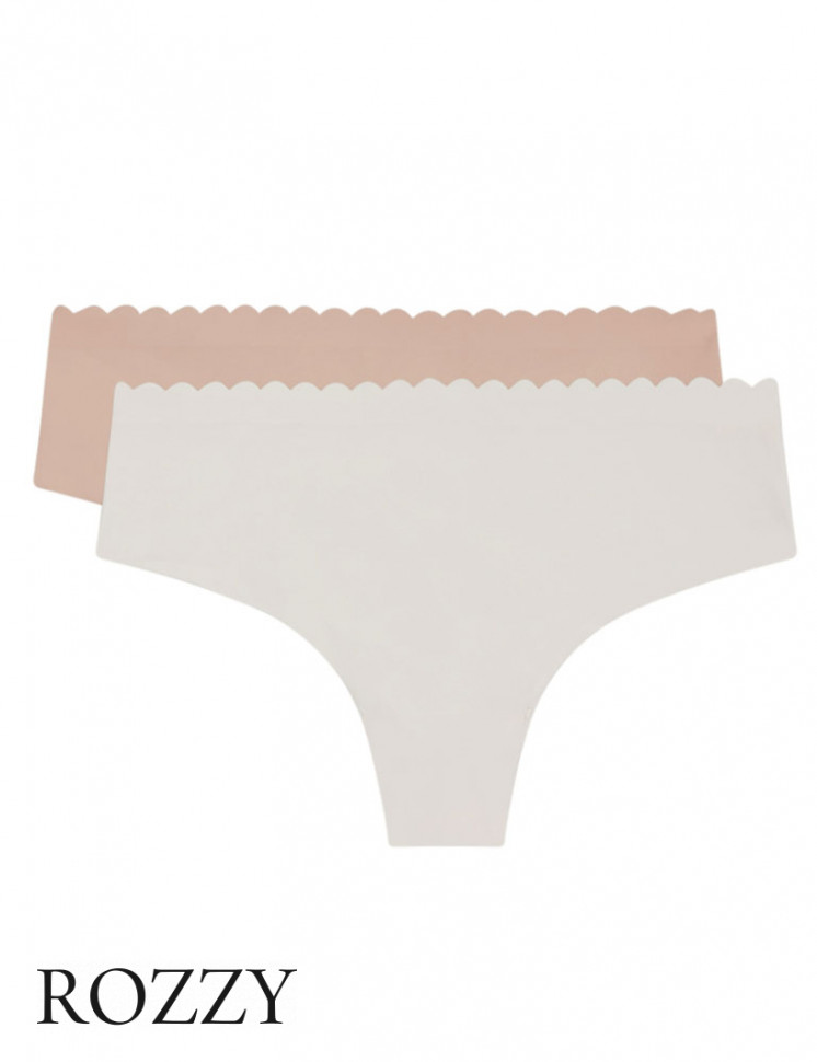 Трусы бразильяна обрезные DIM Body Touch Microfiber 05DT (уп.2шт.) перламутровый/телесный