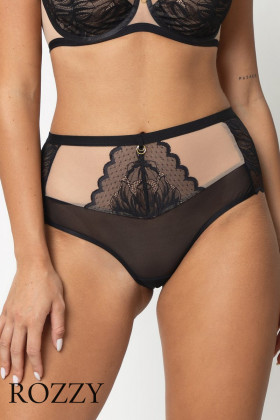 Трусы макси Subtille Elza черно-бежевый