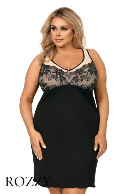 Сорочка вискозная Donna Sarah Plus черный